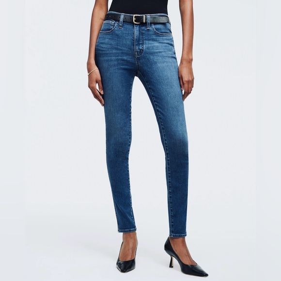 EUC Madewell 9” Midrise Skinny Jeans, medium blue wash, 24” waist, XS 👖 - Picture 3 of 11